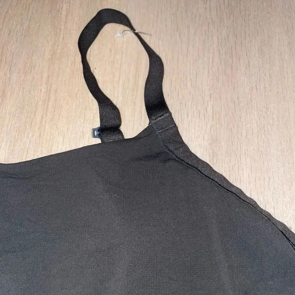 NATORI UNLINED CONVERTIBLE BRALETTE WITH LIGHT SUPPORT DARK GREY SIZE XL